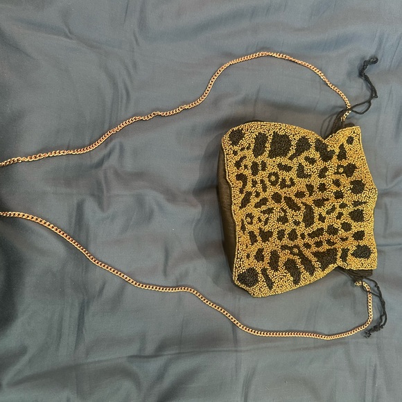 Leopard Print Drawstring Bag - Picture 6 of 9